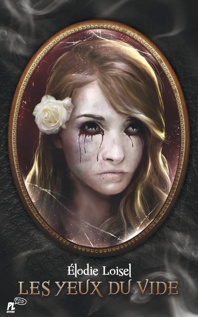 Couverture du livre Les yeux du vide d'Élodie Loisel, un thriller macabre entre réalité et surnaturel, avec une enquête captivante sur des crimes sordides.